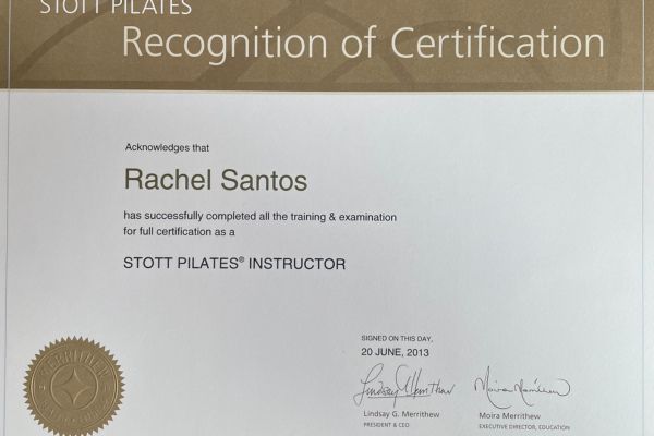 Chứng chỉ huấn luyện viên Pilates Stott Pilates Certification