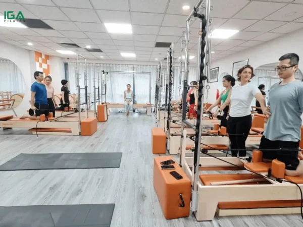 Pilates Reformer vân gỗ tần bì cách điệu sản phẩm chất lượng