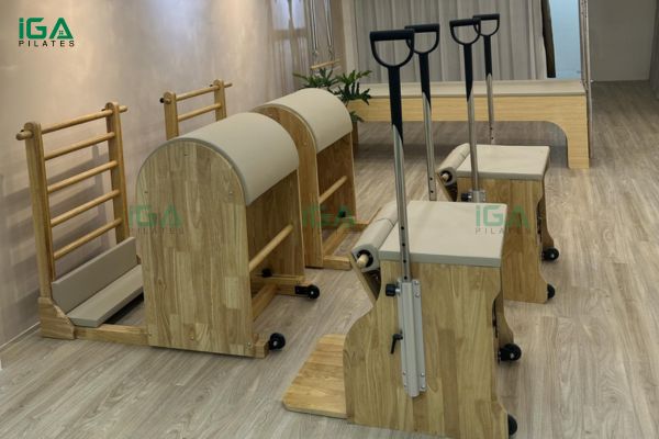 IGA Pilates hoàn thành setup phòng tập Pilates tại Thủ Đức 1 Khu vực đặt Wunda Chair và Ladder Barrel