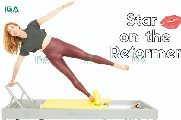 Star trên Reformer rèn luyện khả năng kiểm soát xe trượt và sự tập trung cao độ
