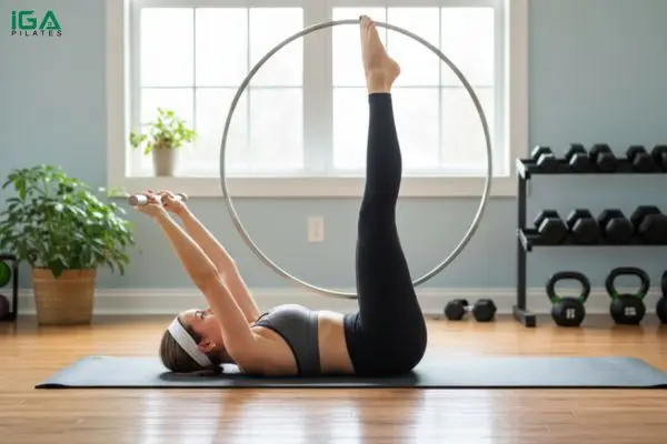 Bài tập Pilates Overhead trên Spine Corrector: Bí quyết giữ dáng và cân bằng cơ thể 13 Bài tập Pilates Overhead trên Spine Corrector - Overhead kết hợp Leg Circles