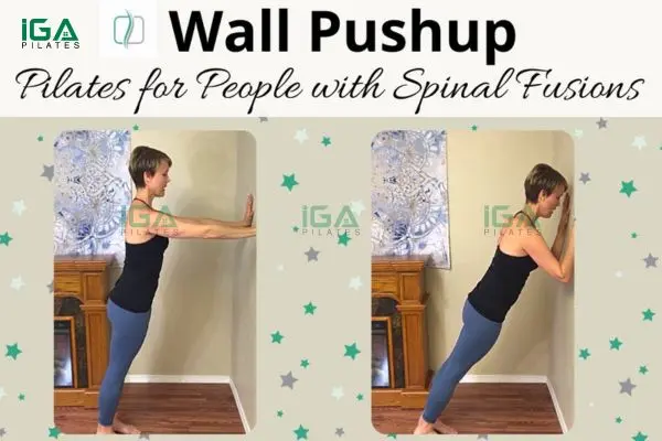Bài tập pilates với tường - Dáng xinh, eo thon gọn 8 Động tác Wall Push-up